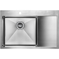 Кухонная мойка Paulmark   Atlan L PM217851-BSL брашированная нерж. сталь левая