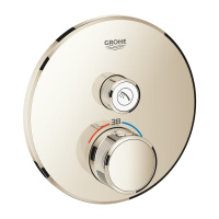 Термостат для встраиваемого монтажа на 1 выход Grohe Grohtherm SmartControl 29118 BE0 (29118BE0) никель глянец Термостат для встраиваемого монтажа на 1 выход Grohe Grohtherm SmartControl 29118 BE0 (29118BE0) никель глянец