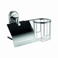 Бумагодержатель с крышкой и пеналом под освежитель воздуха FASHUN A1903-1