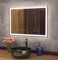 Зеркало с подсветкой Art&Max ZOE AM-Zoe-1000-800-DS-F