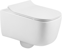 Подвесной безободковый унитаз Aquatek Лугано  AQ2002-00 микролифт