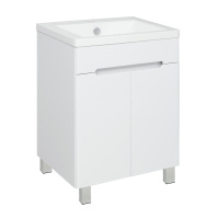 Тумба под раковину Runo напольная 2 двери Парма 60 (00-00001038)