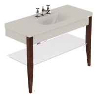 Полка стеклянная для раковины с ножками Kerasan Bentley 9188