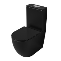 Унитаз напольный безободковый Grossman  GR-4494BMSQ с сиденьем микролифт