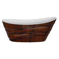 Акриловая ванна (170х75) Lagard ALYA Brown wood lgd-alya-bw Акриловая ванна (170х75) Lagard ALYA Brown wood lgd-alya-bw