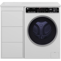 Тумба с раковиной под стиральную машину Brevita Grafit 40 УТ000015079