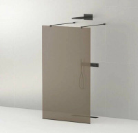 Душевая перегородка 120 см CEZARES LIBERTA LIBERTA-L-2-120-120-BR-NERO