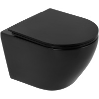 Унитаз подвесной безободковый BelBagno COLORATO BB062CHR-MB/BB062SC-MB