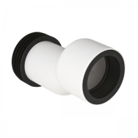 Соединительный патрубок Geberit в комплекте, для подвесного унитаза, эксцентрик 3 см: Альпийский белый  131.085.11.1