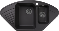 Кухонная мойка GranFest Quartz 14, 14 черный