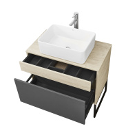 Тумба с раковиной Aquaton Лофт Урбан 80 1A2476K2LQX60