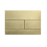 Кнопка смыва для инсталляции механическая WONZON & WOGHAND, брашированное золото WW-IB235-BG