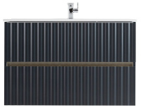 База под раковину Art&Max Еlegant AM-ELEGANT-900-2C-SO-GM-LED Серый матовый