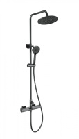 Душевая система с термостатом WONZON & WOGHAND Plate, темный графит WW-C3017-A-BGG