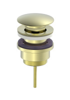 Донный клапан для раковины  WONZON & WOGHAND, брашированное золото WW-88SS07-BG