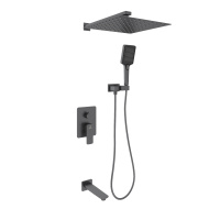 Душевой комплект с внутренней частью Oliveeka OL-88939003-BGM, матовый оружейный металл