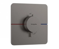 Термостат для душа с регулировкой напора Hansgrohe ShowerSelect Comfort Q 15588340 шлифованный черный хром