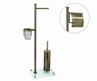 Туалетный ершик комбинированный напольный WasserKRAFT K-1234