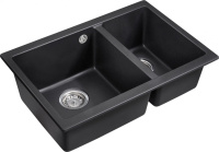 Кухонная мойка (66,5х46) EMAR EMQ-2665.PL Оникс