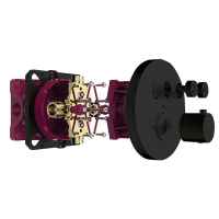 Встраиваемый термостат для ванны AQUAme AQM8802MB черный матовый