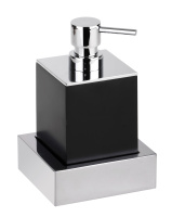 Настенный дозатор жидкого мыла, черный Bemeta Gamma 145409012