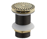 Слив без перелива для раковины Bronze de luxe Цветок 21965/1