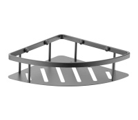 Полка для ванной угловая WONZON & WOGHAND, темный графит WW-4132-BGM