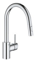 Смеситель для кухни однорычажный с выдвижным аэратором Grohe Concetto 31483 002 (31483002)