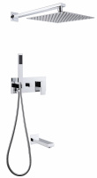 Душевой комплект ABBER Daheim AF8217 скрытого монтажа с изливом, хром