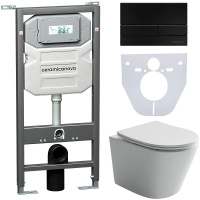 Комплект унитаза с инсталляцией Ceramicanova Balearica CN6000_1002B_1000