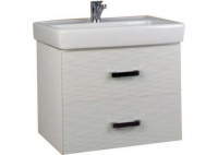 Тумба с раковиной Акватон Америна 60 рифт белый 1A1354K0AMD10