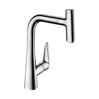 Смеситель для кухни с выдвижным изливом Hansgrohe Talis Select M51 1jet 72822000 хром