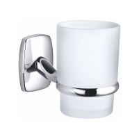 Стакан для зубных щеток с держателем WONZON & WOGHAND PORTO, хром WW-1101