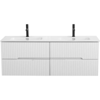 Тумба под раковину Cezares DUET-N-1400-4C-SO-2-BL Bianco Lucido