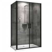 Душевой уголок (100х90) ABBER Sonnenstrand AG04100BC-S90B черный