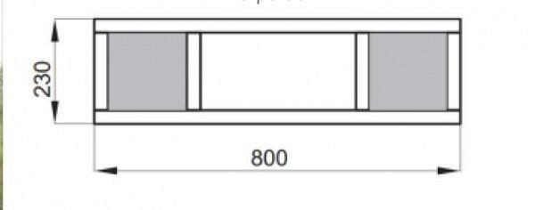 Тумба под раковину Aquaton Интегро 80 1A143001INH30