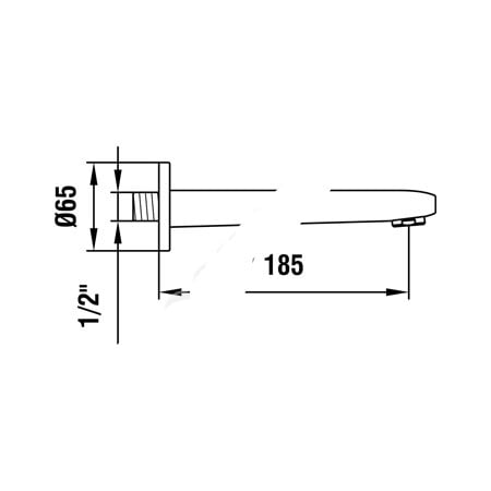 Настенный излив Laufen Citypro 3.7195.0.004.060.1