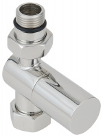 Вентиль прямой (цилиндр) G 1/2" НР х G 3/4" НГ Матовая Шампань 022-1401-1234