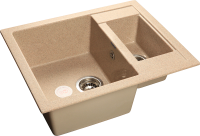 Кухонная мойка GranFest Quadro 610K, Q-610K песочный