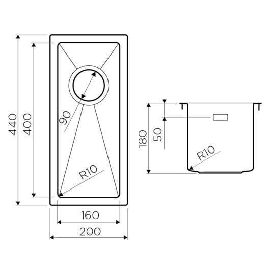 Мойка для кухни Omoikiri Taki 20-U/IF LG 4973091
