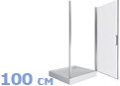 Распашные душевые двери 100 см