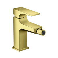 Смеситель для биде с донным клапаном Push-Open Hansgrohe Metropol 32520990 полированное золото