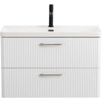 Тумба под раковину BelBagno Due DUE-800-2C-SO-BL-P без ручек, Bianco Lucido