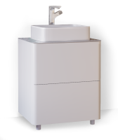 Тумба под раковину RAVAL Pure 65 напольная белая Pur.01.65.N.W