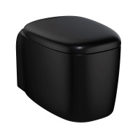 Подвесной безободковый унитаз Vitra Plural Rim-Ex 7830B483-0075 черный