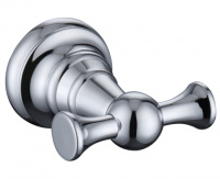 Крючок двойной KAISER хром (латунь) (KH-2202)