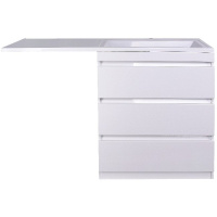 Тумба под стиральную машину напольная Style Line Даллас СС-00002369 белый