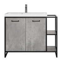 Тумба под раковину напольная Style Line ЛОФТ 80 ЛС-000010021 серый