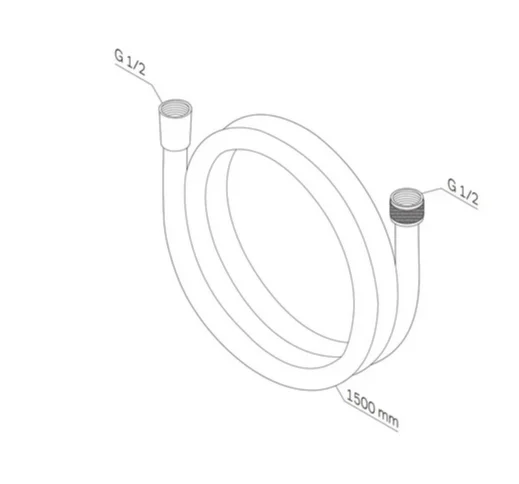 Душевой шланг AM.PM F0415B22 черный