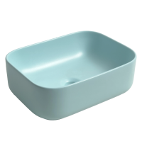 Раковина накладная (40х30) Gid Geometrico 1335tifm, тиффани матовый